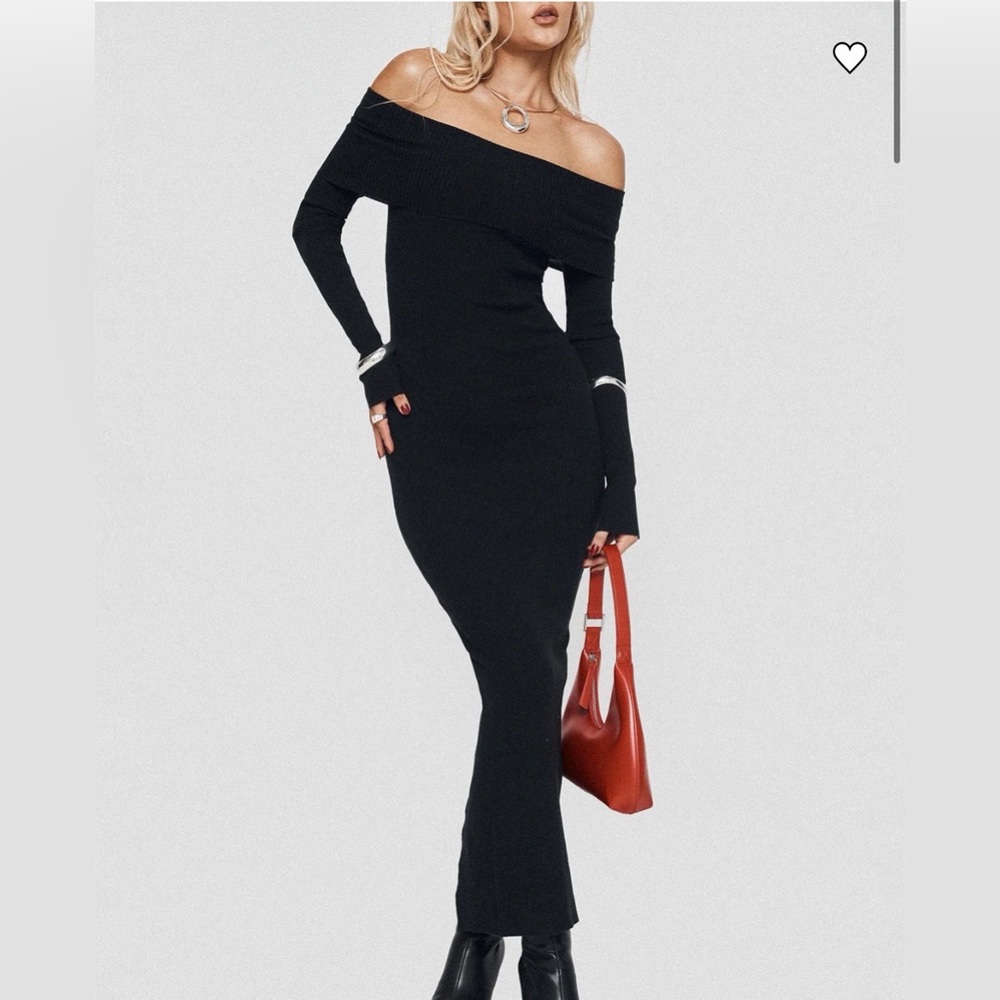 Princess Polly off the shoulder maxi dress NWT